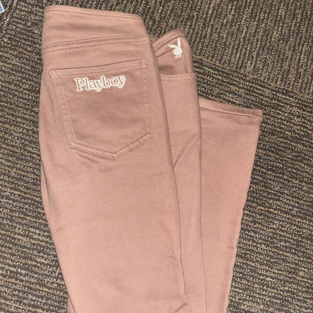 Playboy Pacsun brown jeans.